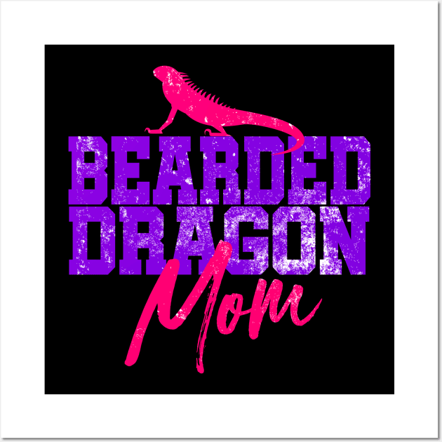 'Bearded Dragon Mom' Dragons Gift Wall Art by ourwackyhome